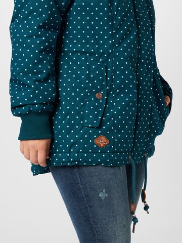 Ragwear Plus Winter Jacket 'DANKA' in Green