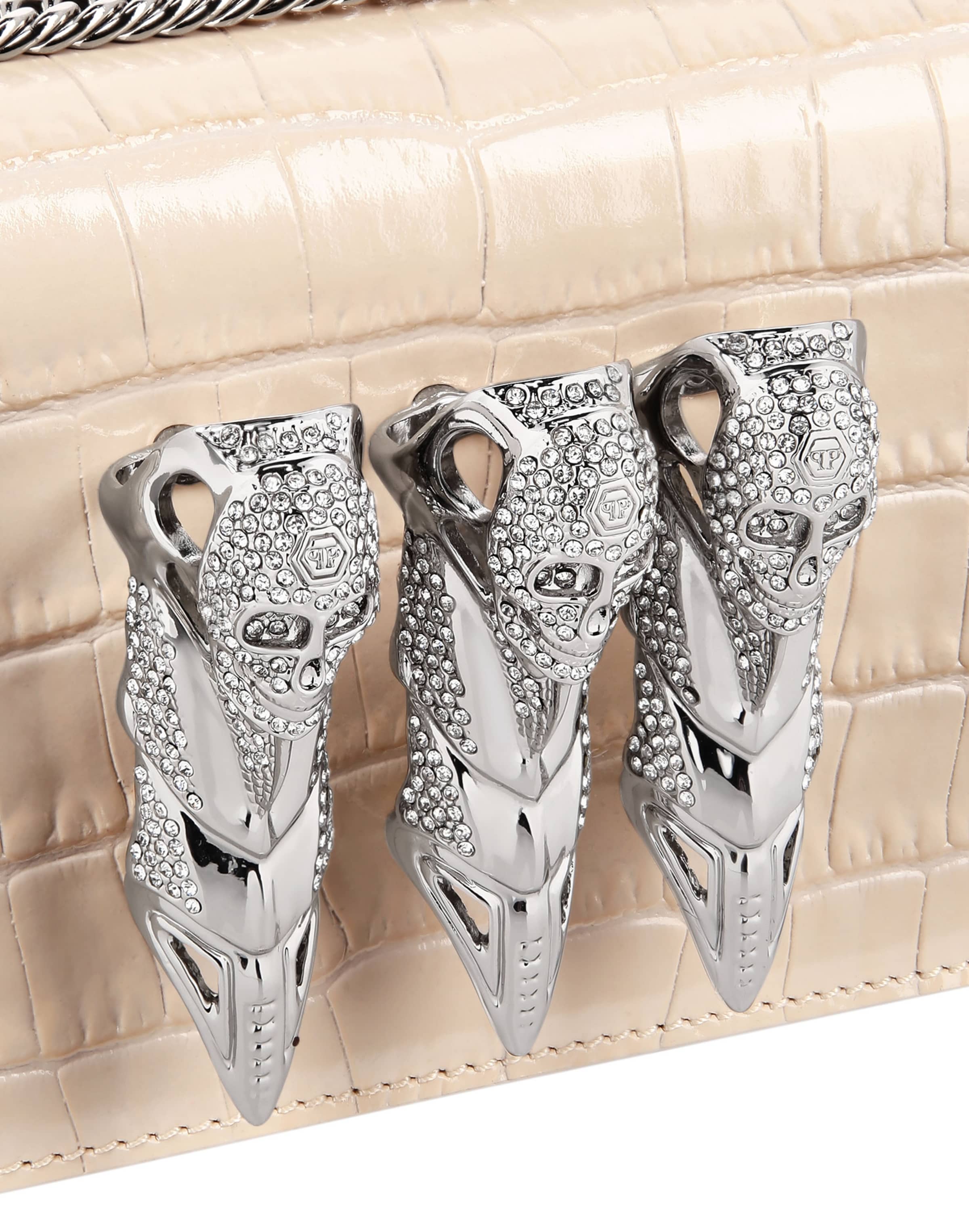 Borsa a tracolla di Philipp Plein in beige