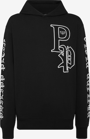 Philipp Plein Sweatshirt 'Gothic Plein' in Schwarz: Vorderseite