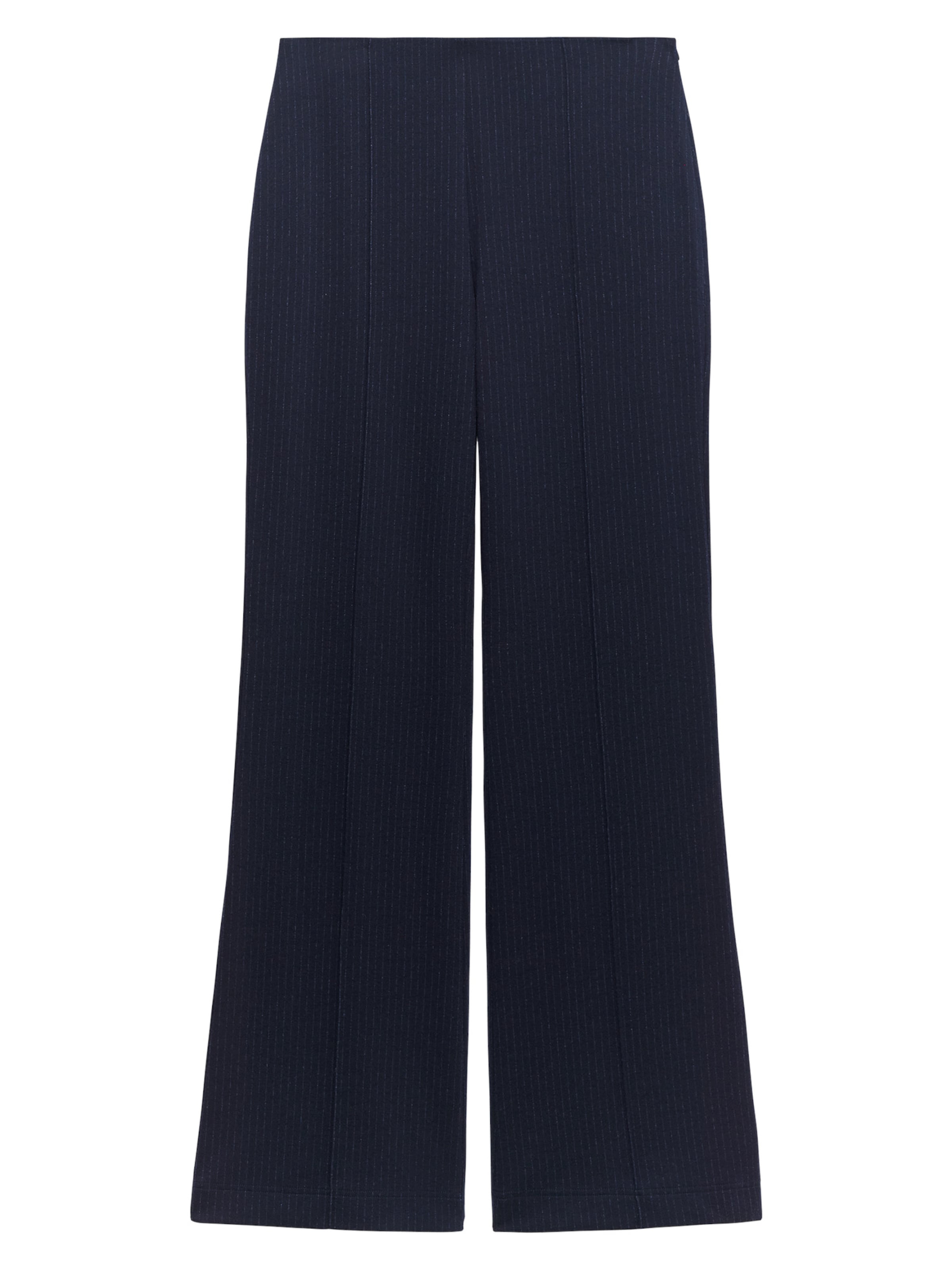 Wide leg Pantaloni con piega frontale di Adolfo Dominguez in blu: frontale