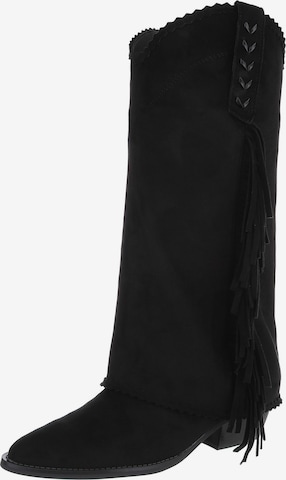 Ital-Design Boots in Schwarz: Vorderseite