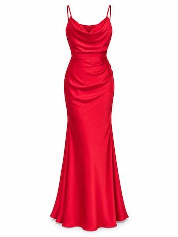 Ombre Abendkleid‌‌‌‌‌‌ in Rot: Vorderseite