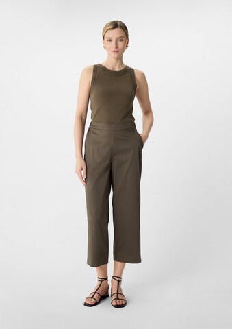 COMMA Loosefit Broek in Bruin: voorkant