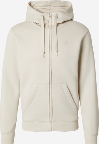 G-STAR Sweatvest in Wit: voorkant