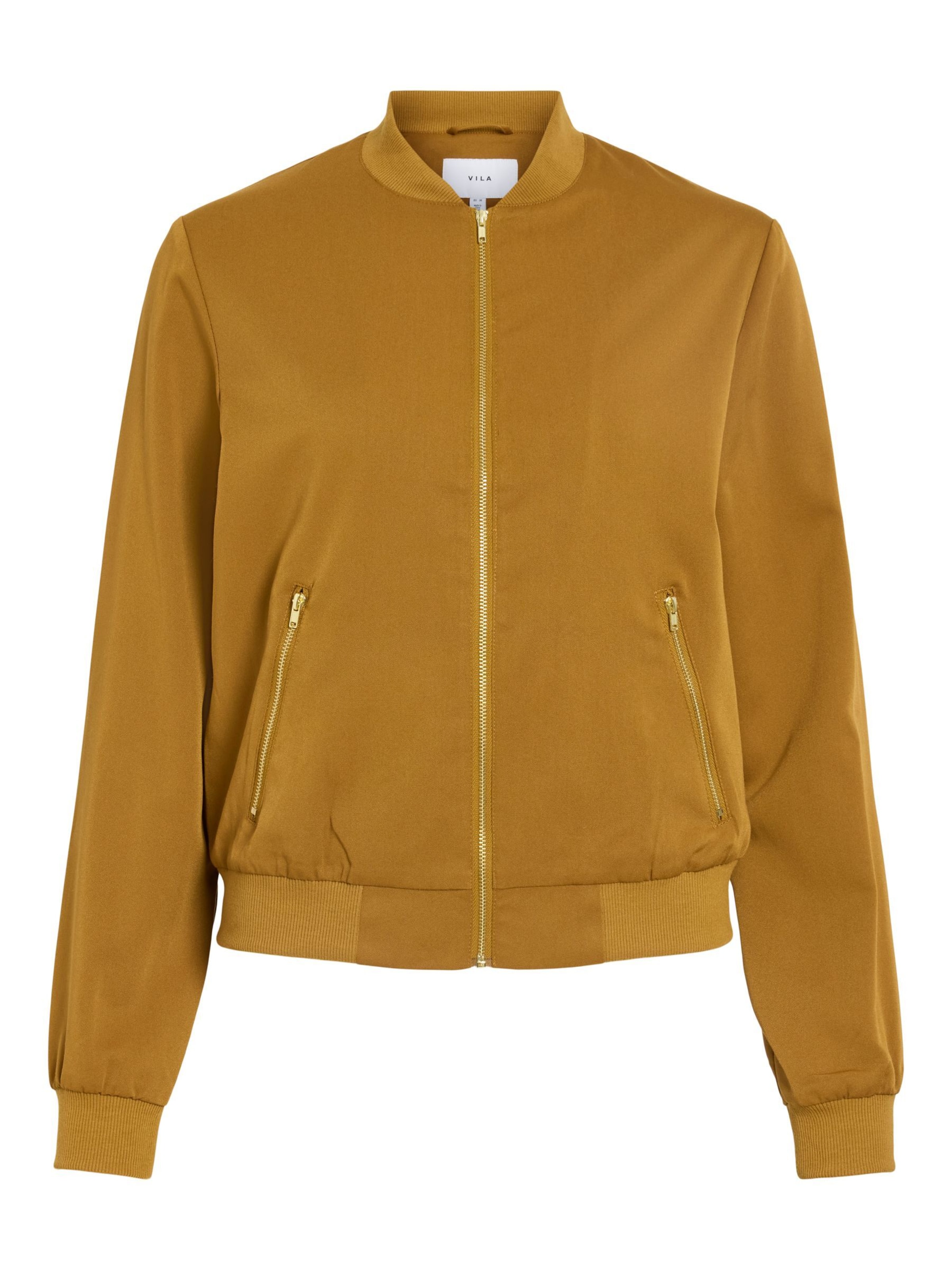 Veste mi-saison 'VIBubble' VILA en marron : devant