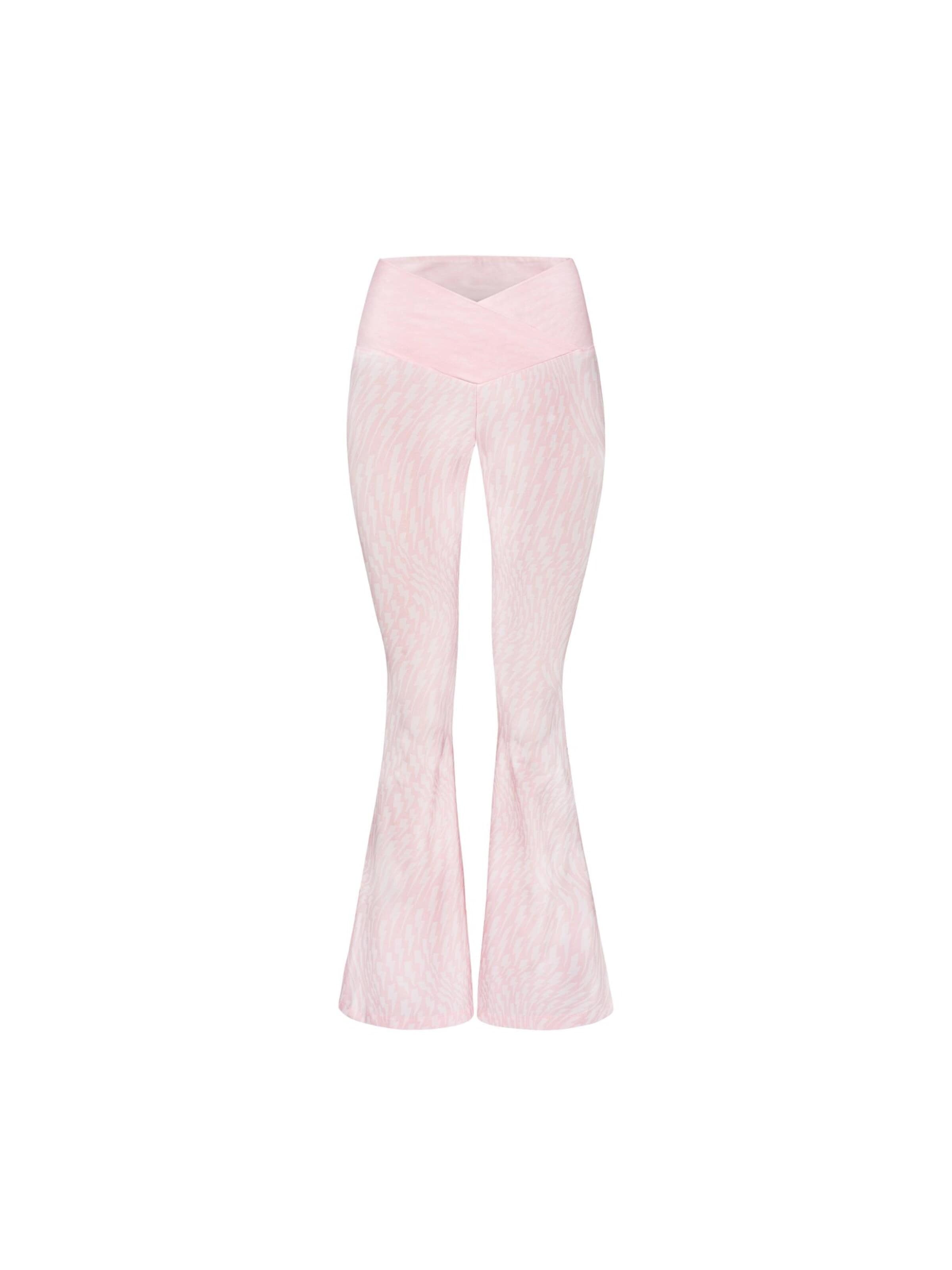 EKCENTRIK Flared Sports trousers in Pink: front