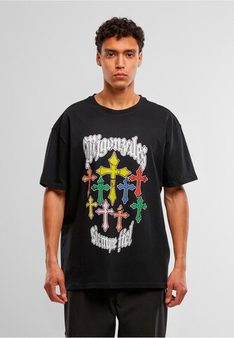 MJ Gonzales - Camisa 'Grace of God' em preto: frente