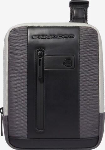 Piquadro Crossbody Bag in Grey: front