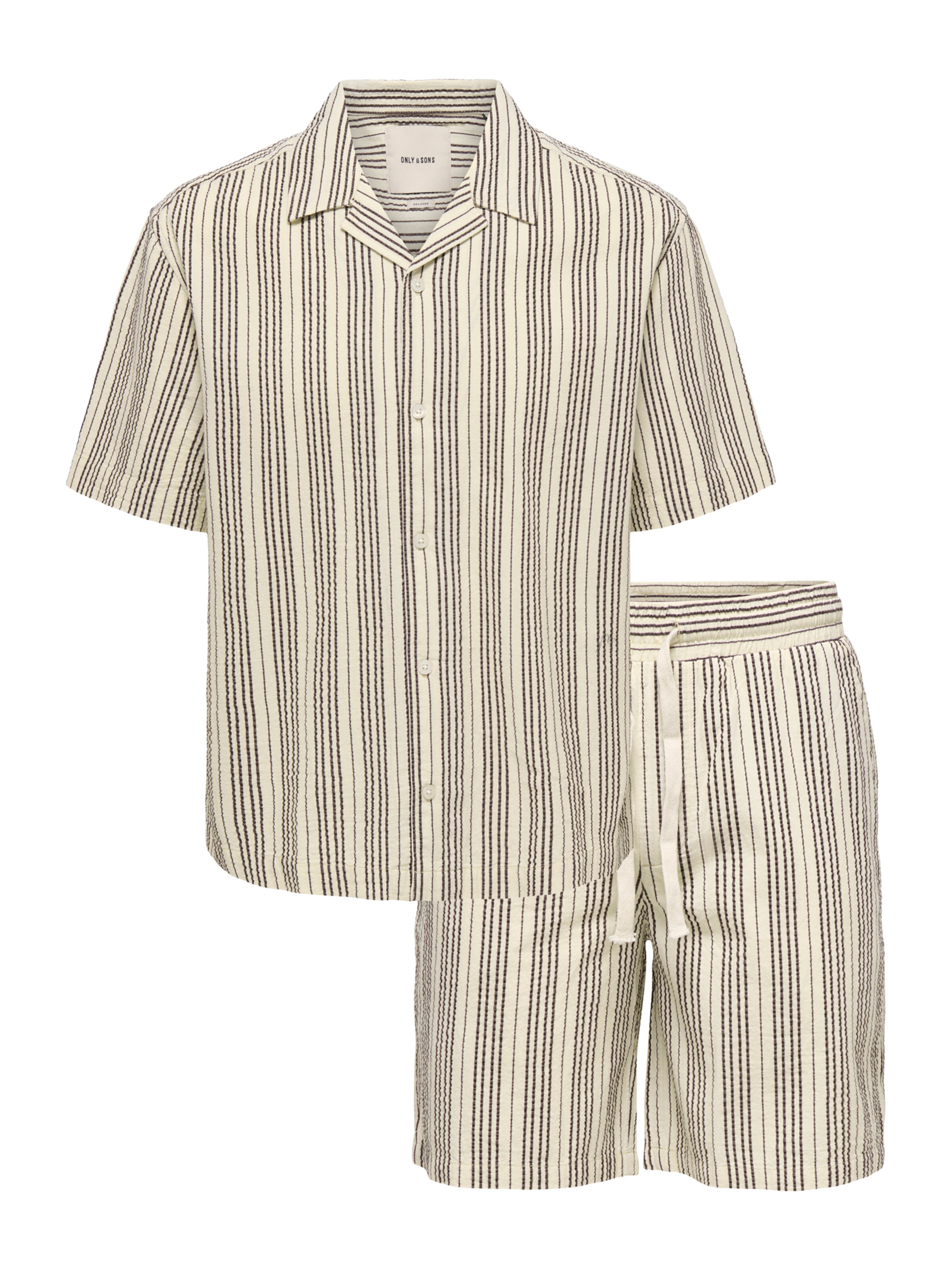 Coupe regular Survêtement 'ONSCRUZ' Only & Sons en blanc : devant