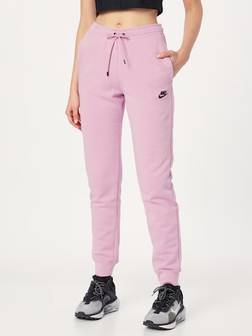 Nike Sportswear Zúžený Kalhoty 'EMEA' – fialová: přední strana
