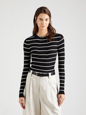 PIECES Pullover 'PCCRISTA' i sort: forside