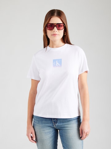Maglietta di Calvin Klein Jeans in bianco: frontale