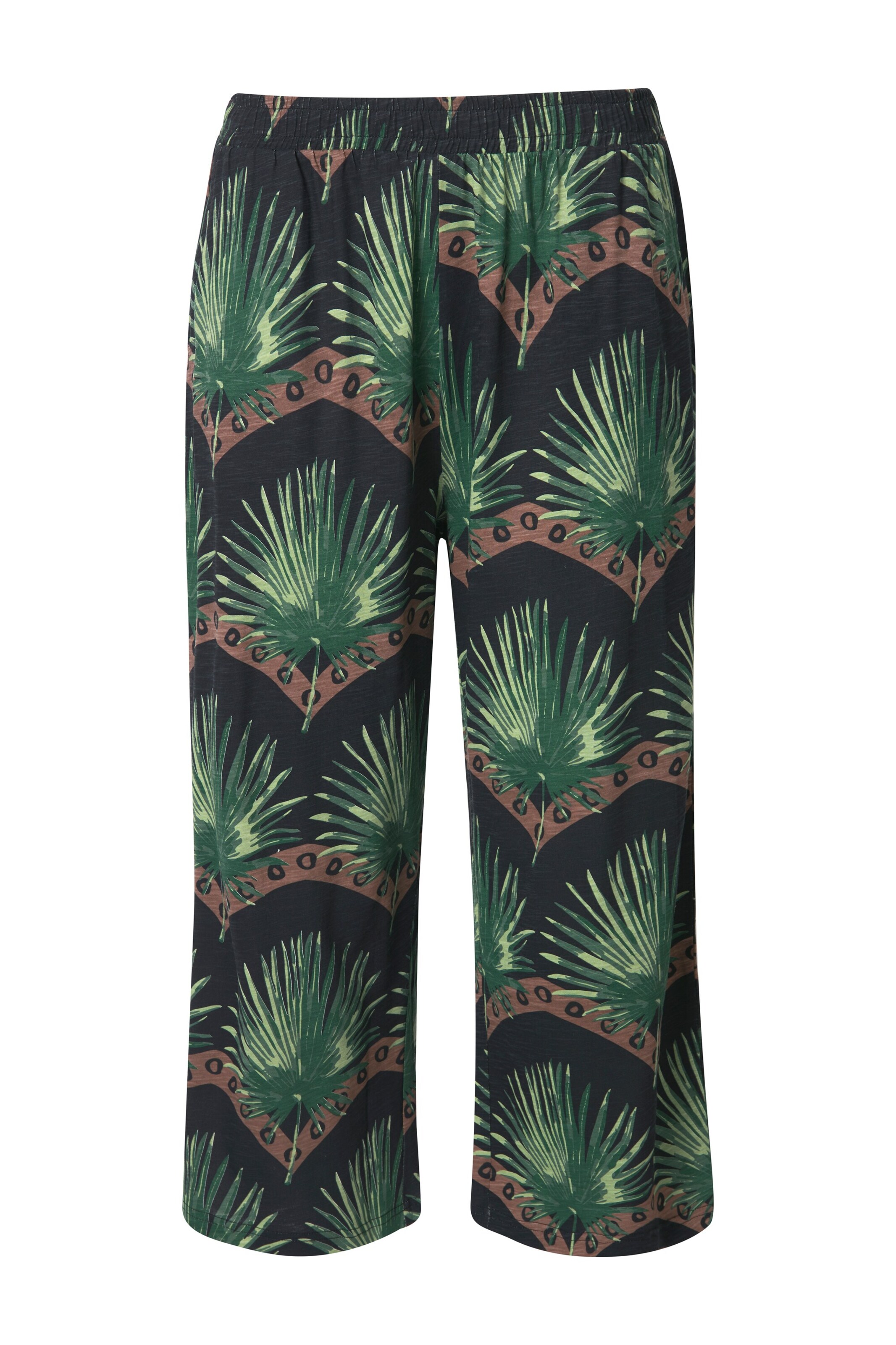 Loosefit Pantalon Ulla Popken en noir : devant