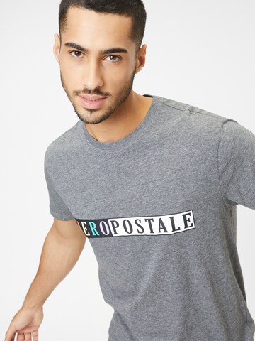 AÉROPOSTALE T-Shirt 'RAINBOW' in Grau