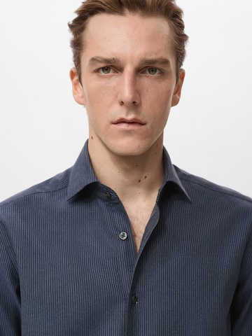 MANGO MAN Klasický střih Košile 'Ares' – modrá