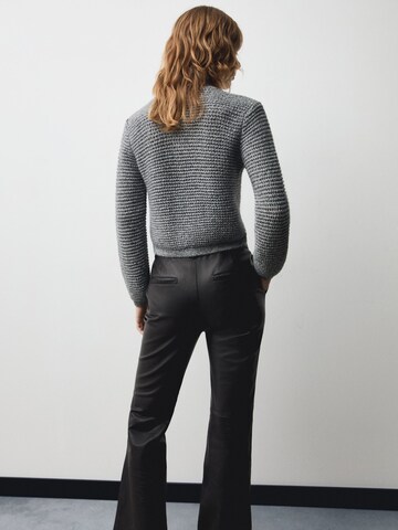 MANGO Strickjacke 'Wolf' in Grau