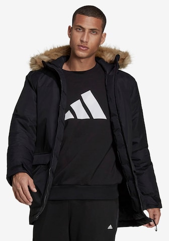 ADIDAS SPORTSWEAR Athletic Jacket 'Utilitas' in Black: front