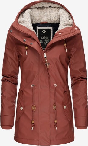 Ragwear Winter Coat 'Monadis Rainy II Intl.' in Red: front