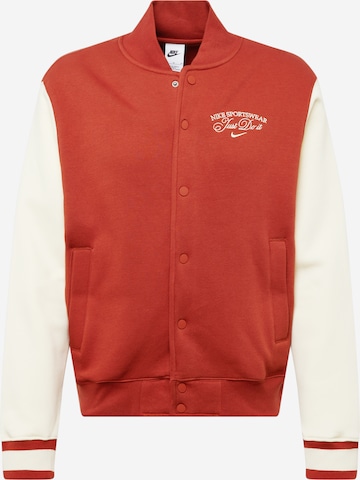 Nike Sportswear - Chaqueta de entretiempo 'VARSITY' en naranja: frente