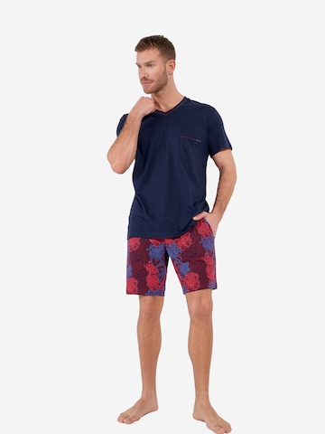 Pyjama court ' Bouquet Short Sleepwear ' HOM en bleu