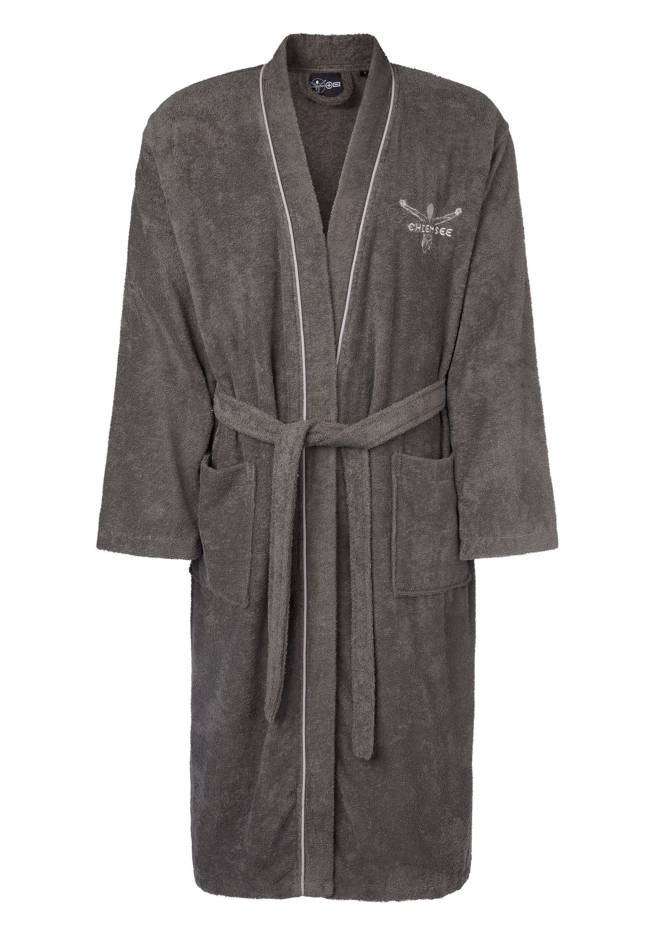 CHIEMSEE Bathrobe short ' Venice' in Grey: front