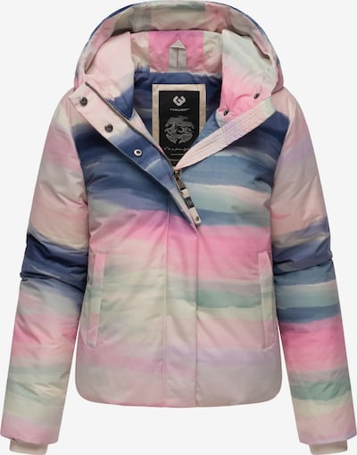 Žieminė striukė 'Amarrena' iš Ragwear, spalva – smėlio spalva / mėlyna / žolės žalia / rožinė, Prekių apžvalga