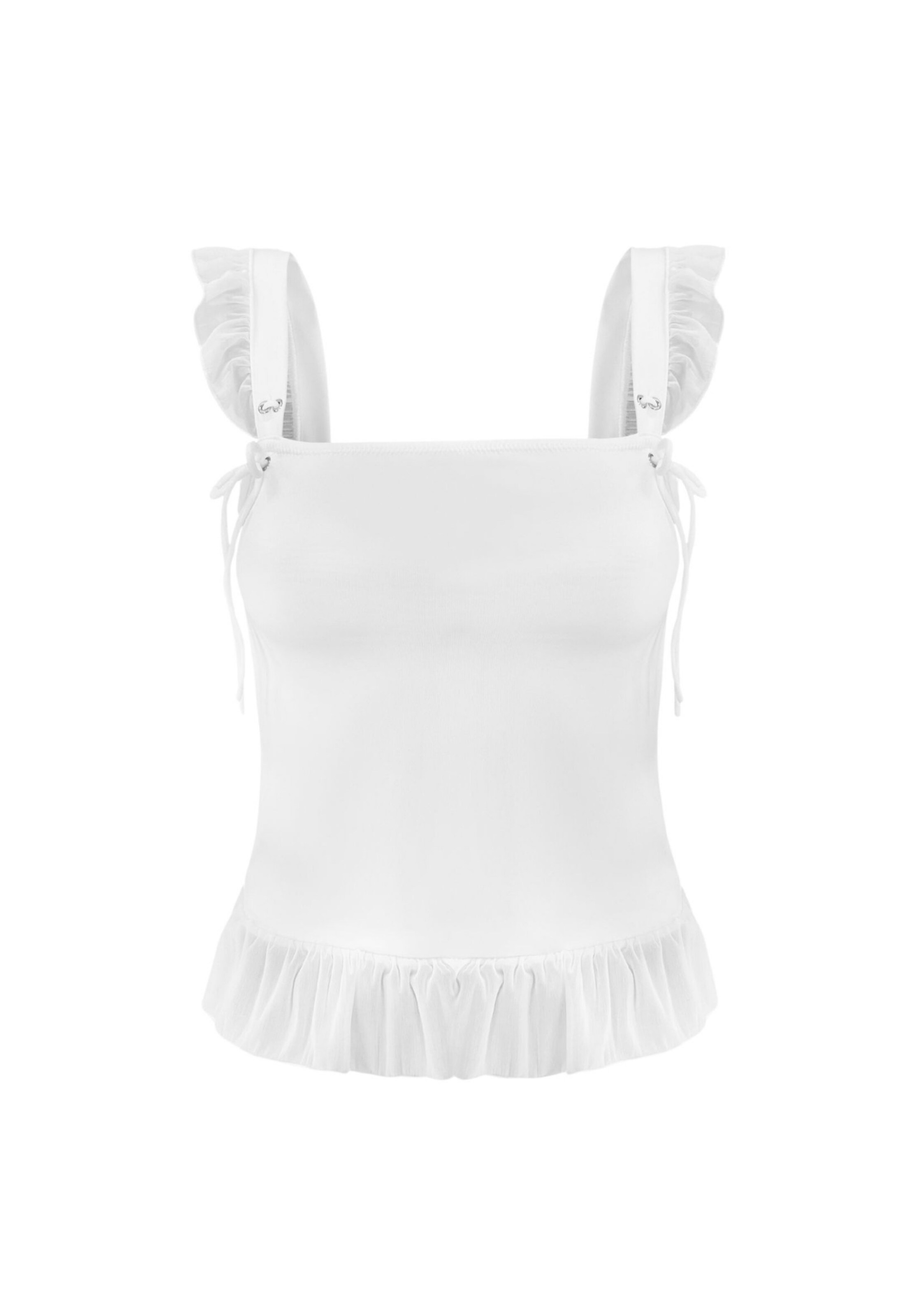 OW Collection Top 'ELENA' in weiß, Produktansicht