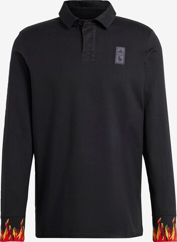 ADIDAS SPORTSWEAR Performance Shirt 'Belgien Lifestyler' in Black: front