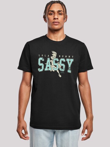 F4NT4STIC T-Shirt 'Looney Tunes Lola Bunny Sassy' in Schwarz: predná strana