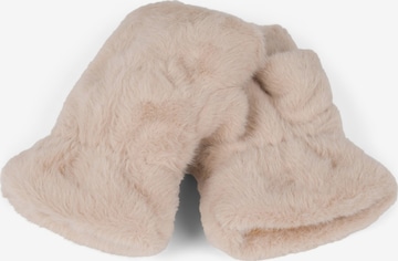 styleBREAKER Kurzfingerhandschuhe 'Fingerlose Handschuhe Kunstfell Einfarbig' in Beige: Vorderseite