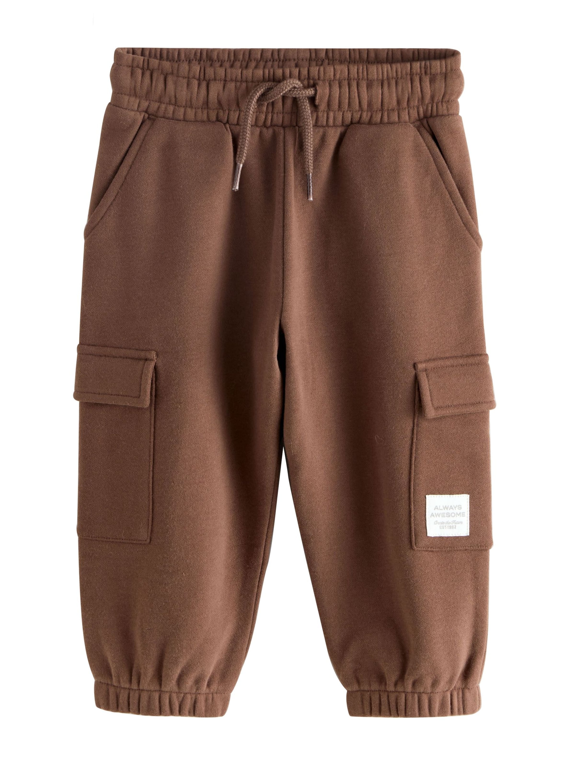 Next Normalny krój Spodnie w kolorze brązowy: przód