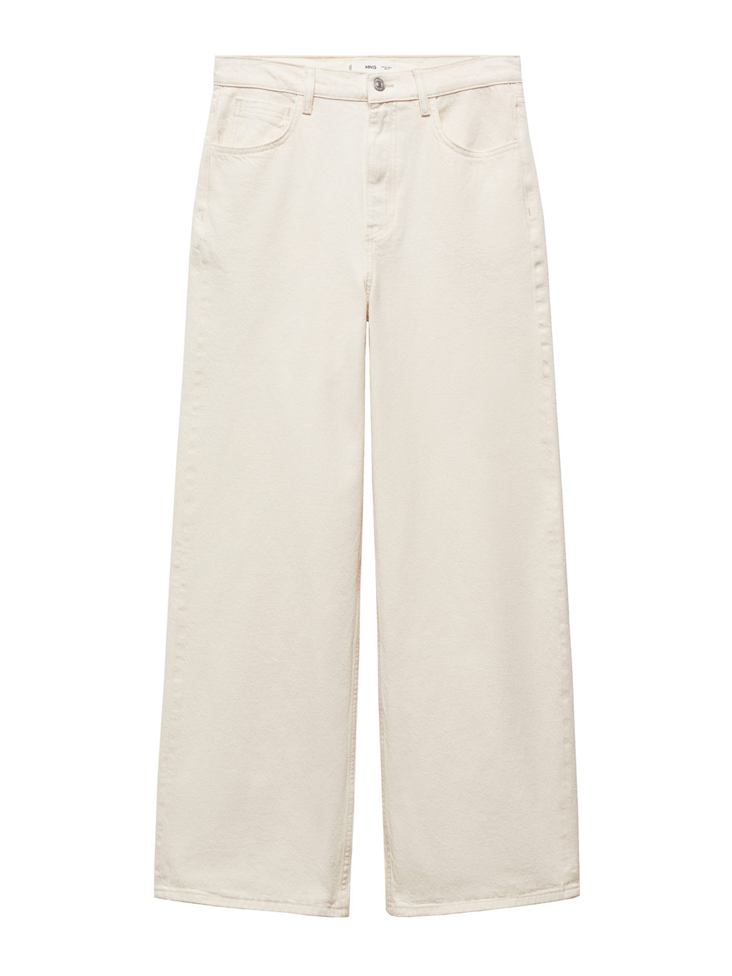 MANGO Lużny krój Jeansy 'Danielle' w kolorze beżowy: przód