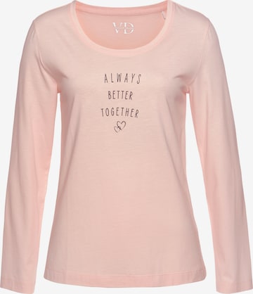 VIVANCE - Camisa de pijama em rosa: frente