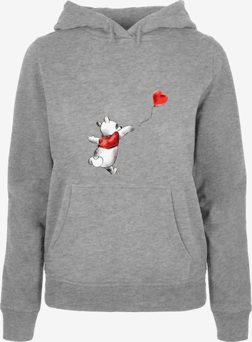 ABSOLUTE CULT Sweatshirt 'Winnie The Pooh - Balloon' in Grey: front