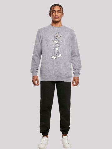 Sweat-shirt 'Looney Tunes Bugs Bunny' F4NT4STIC en gris