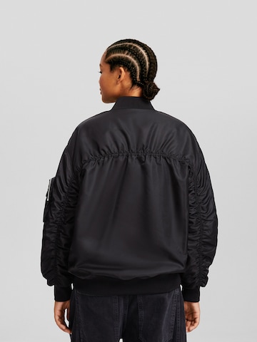 Bershka Between-season jacket in Black