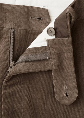 MANGO MAN Regular Hose 'Voyage' in Braun