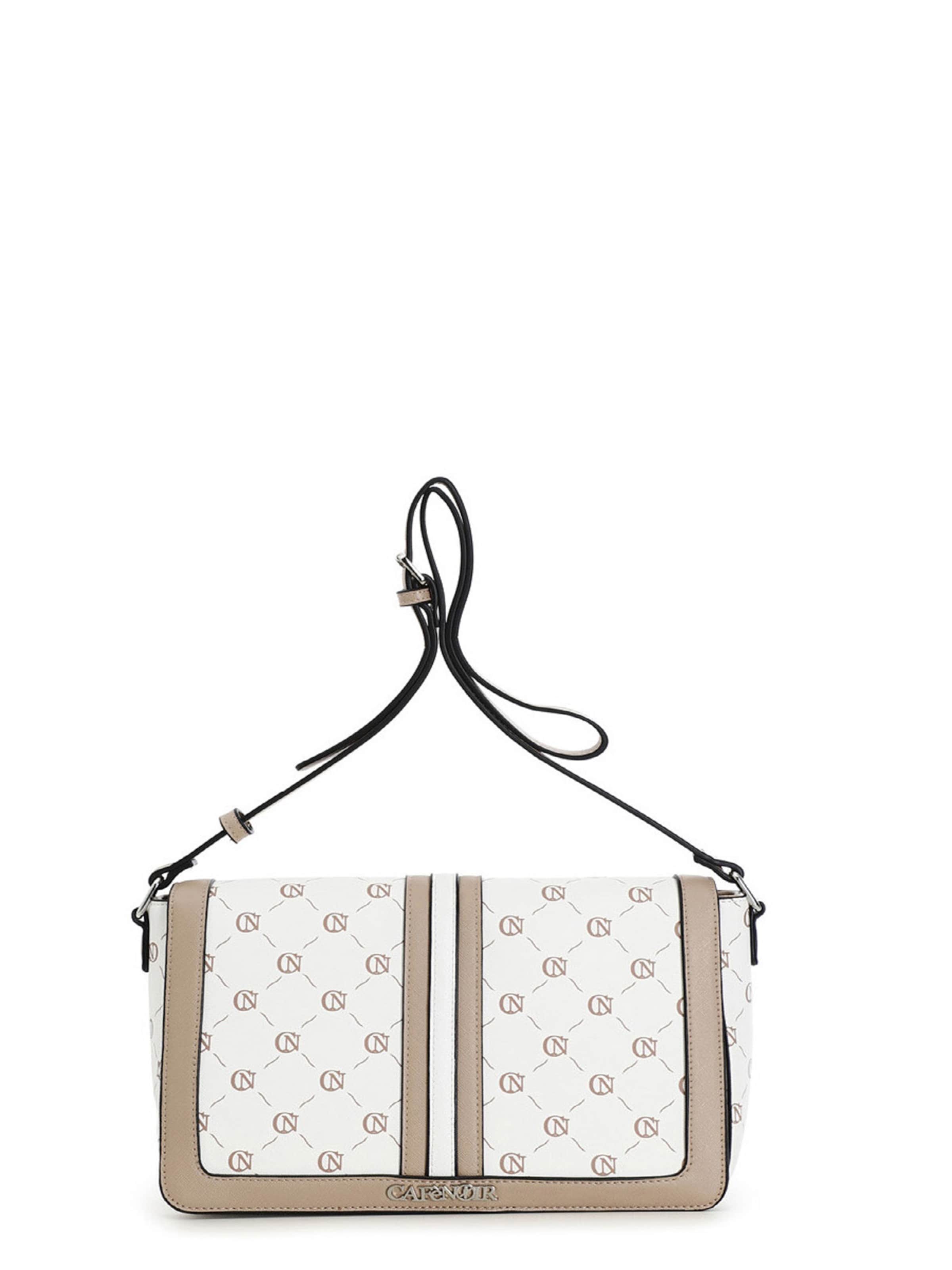 CAFè NOIR Crossbody bag in White: front