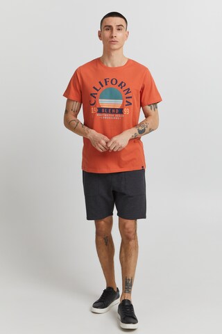 BLEND T-Shirt 'Ortwin' in Orange