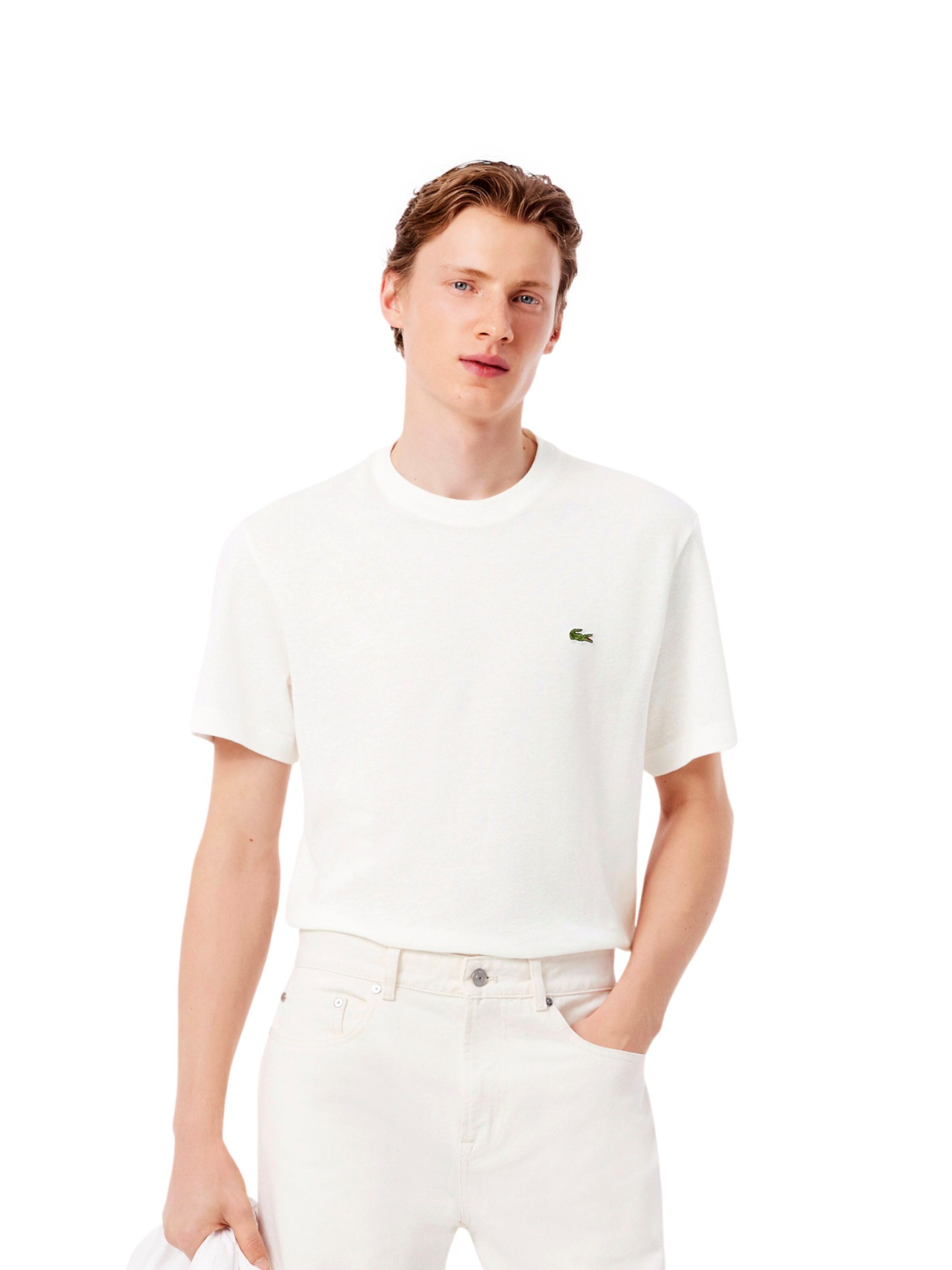 LACOSTE Shirt in White: front