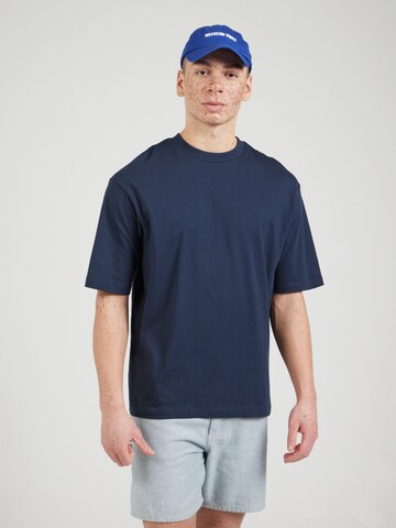 SELECTED T-Shirt 'SLHCOLMAN' in Blau: Vorderseite