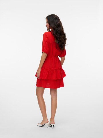VERO MODA Blousejurk 'VMNatti' in Rood