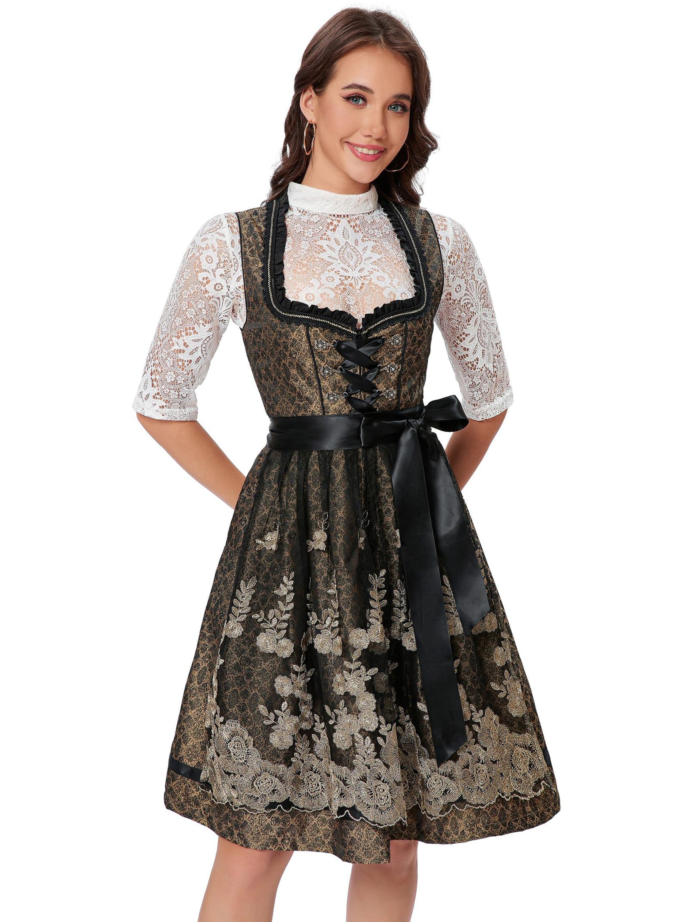 Yesfashion Dirndl‌‌‌‌‌‌‌‌ in Schwarz