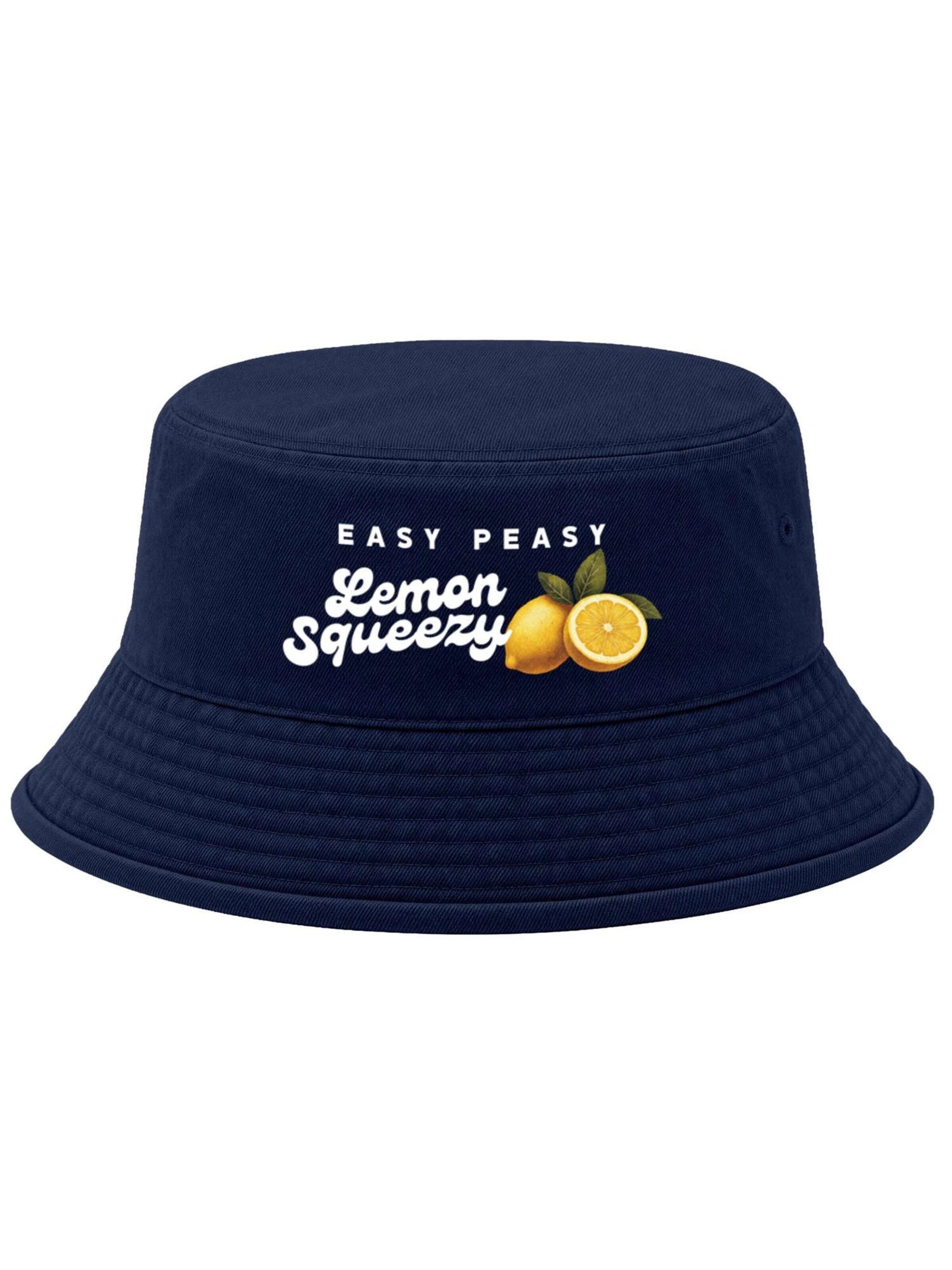 Neverless Hat 'Lemon Squeezy' in Blue: front