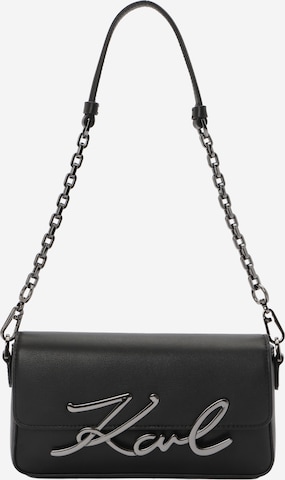 Karl Lagerfeld Olkalaukku 'K/SIGNATURE 2.0' värissä musta: etupuoli