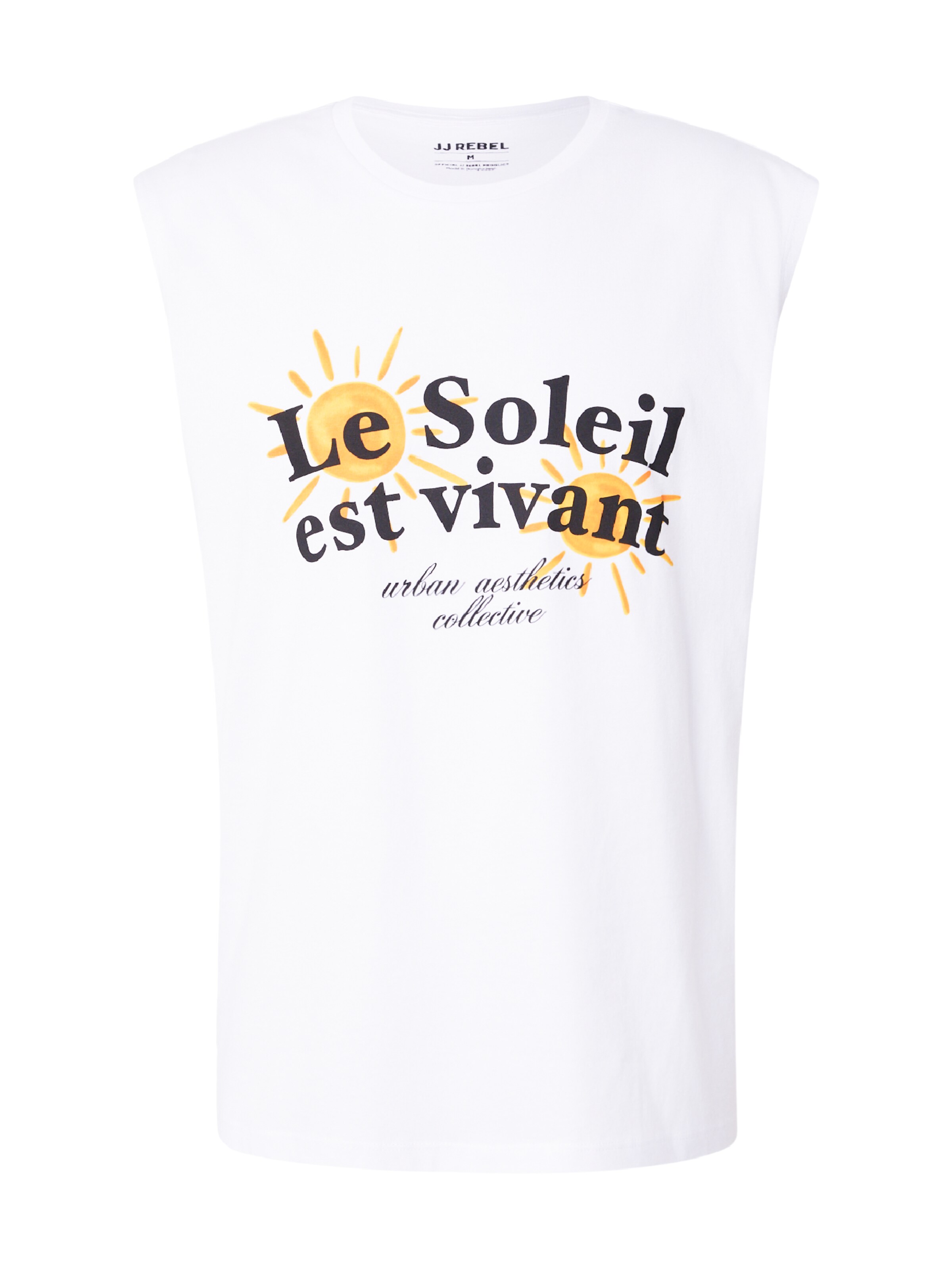 JJ Rebel - Camisa 'JREBGREGG' em branco: frente