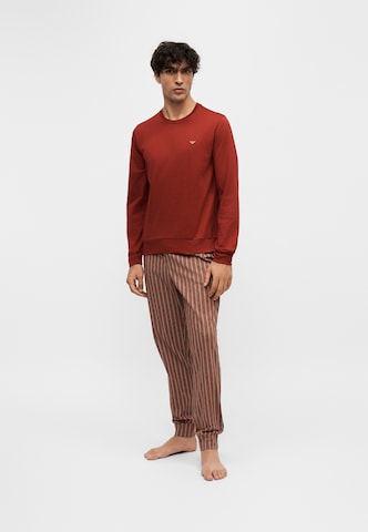 Emporio Armani Hosszú pizsama - piros: elől