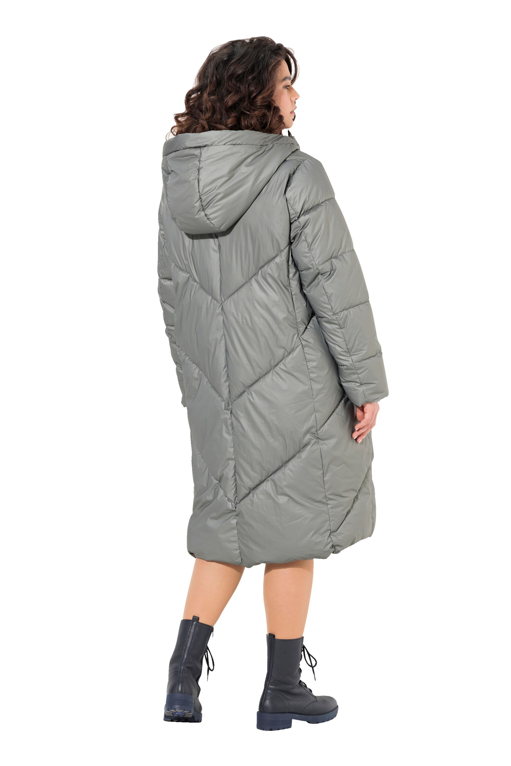 Ulla Popken Wintermantel in Silber