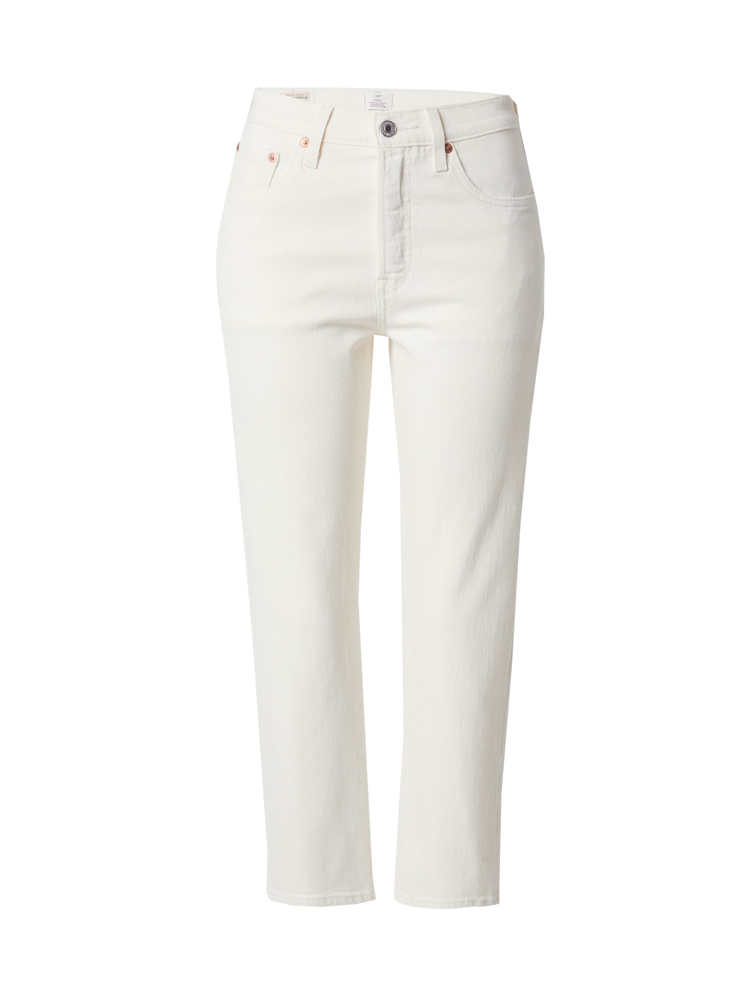 LEVI'S ® Jeans '501® Crop' i white denim, Produktvisning