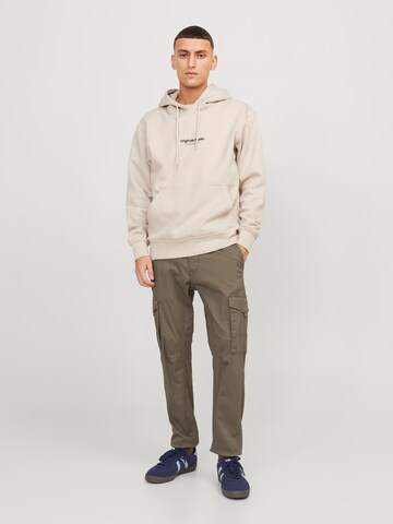 Effilé Pantalon cargo 'Paul Flake' JACK & JONES en marron